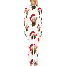 Load image into Gallery viewer, Highland Christmas Cow Women's Western Pajama Set