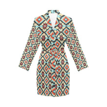 Load image into Gallery viewer, Colorado Aztec Women's Belted Satin Feel Dressing Lounge Robe