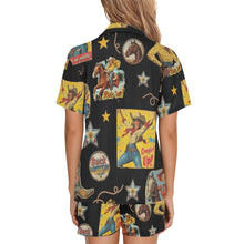 Load image into Gallery viewer, Vintage Cowgirl Collage Western Pajama Set
