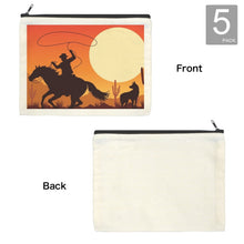 Load image into Gallery viewer, Cowboy Sunset Cosmetic Bag Pack of 5 Made in America