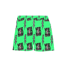 Load image into Gallery viewer, Women's Neon Yeehaw Beach Board Shorts