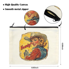Load image into Gallery viewer, Howdy Cosmetic Bag Pack of 5 Made in America