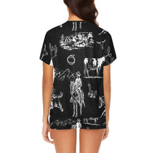 Load image into Gallery viewer, Ranch Life Women's Top and Shorts Pajama Set