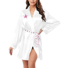 Load image into Gallery viewer, Bridesmaid Women's Long Sleeve Belted Satin Feel Dressing Lounge Robe