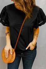 Load image into Gallery viewer, Round Neck Flutter Sleeve Top