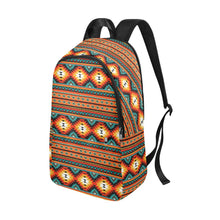 Load image into Gallery viewer, Orange Aztec Backpack
