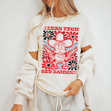 Load image into Gallery viewer, Groovy Floral Mascot Tee - Adult