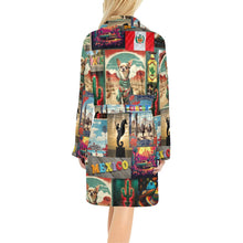 Load image into Gallery viewer, Colores de Mexico The Love of Mexico Fleece Robe