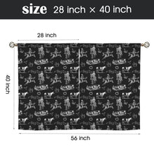Load image into Gallery viewer, Ranch Life Window Curtains 28"x40" (2-Piece) Made in America