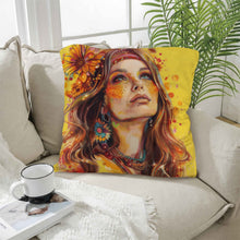 Load image into Gallery viewer, Retro Girl Pillow Case Made in America