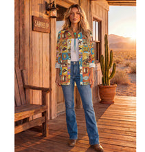 Load image into Gallery viewer, Baha Ranch The Comic Corral Western Rodeo Blouse