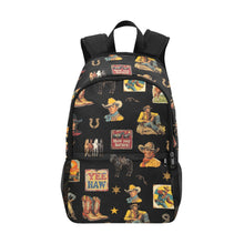 Load image into Gallery viewer, Vintage Cowboy Collage Western Backpack