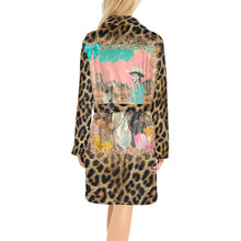 Load image into Gallery viewer, Baha Ranch Retro Pop Western Leopard Cowgirl Robe