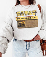 Load image into Gallery viewer, Southern Hibachi Retro Restaurant Sign Gildan Sport Grey Shirt – Graphic Tee, Long Sleeve & Crewneck.