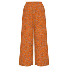 Load image into Gallery viewer, Baha Ranch Orange Paisley Bandana Wide Leg Pants