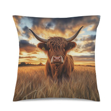 Load image into Gallery viewer, Baha Ranch Beautiful Highland Velvety Soft Pillow Case Cover Made in America