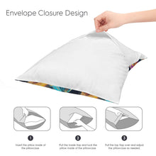 Load image into Gallery viewer, Baha Ranch Velvety Soft Colorful Horses Pillow Cover Made in America