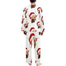 Load image into Gallery viewer, Highland Christmas Cow Men's Western Pajama Set