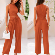 Load image into Gallery viewer, Ribbed Knit cropped tank + drawstring set - Week of 7.7
