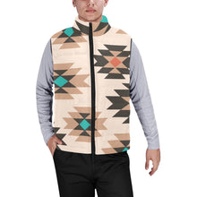 Load image into Gallery viewer, Tan Aztec Puffy Vest