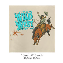 Load image into Gallery viewer, The Last Roundup Wild West Throw Pillow Cover Made in America