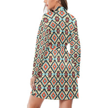 Load image into Gallery viewer, Colorado Aztec Women's Belted Satin Feel Dressing Lounge Robe