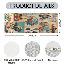 Load image into Gallery viewer, Baha Ranch Bohemian Southwest Floor Rug Runner Indoor 60" x 22" Made in America