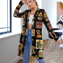 Load image into Gallery viewer, Vintage Cowboy Collage Western Lightweight Cardigan