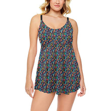 Load image into Gallery viewer, Crazy Cactus Lady Swim Dress & Shorts Set