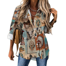 Load image into Gallery viewer, Baha Ranch Bohemian Dreams Cowgirl Button Up Blouse