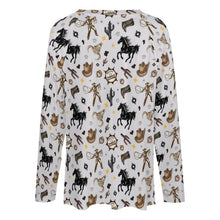 Load image into Gallery viewer, Baha Ranch Western Print Long Sleeve Top
