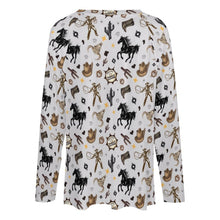 Load image into Gallery viewer, Baha Ranch Western Print Long Sleeve Top