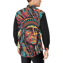Load image into Gallery viewer, Painted Indian Chief Unisex Western Button Up Shirt