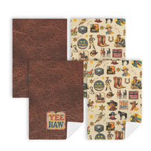 Load image into Gallery viewer, Vintage Cowboy Set of 4 Kitchen Dish Towels Made in America