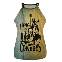 Load image into Gallery viewer, Cowboys Print Women's Western Tank Top