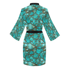 Load image into Gallery viewer, All Turquoise Women's Lounge Kimono Robe
