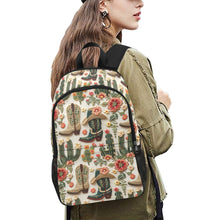 Load image into Gallery viewer, Floral Boots Cactus Backpack
