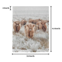 Load image into Gallery viewer, Highland Cows Window Curtain 52"x63" (2-Piece) Made in America