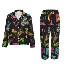 Load image into Gallery viewer, Baha Ranch The Last Round Up Satin Pajama Set