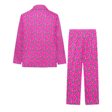 Load image into Gallery viewer, Hot Pink Lightning Bolt Girl's Western Pajama Set