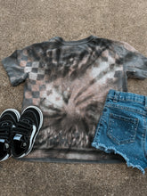 Load image into Gallery viewer, Upcycled By Katie: AC/DC High Voltage Tee – Hand-Bleached One-of-a-Kind (Kids S 6/6X) Shirt – Graphic Tee