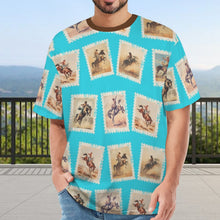 Load image into Gallery viewer, Baha Ranch Stamp Cowboy Oversized T Shirt