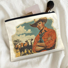 Load image into Gallery viewer, Cowboy Cattle Rancher pack of 5 Cosmetic Bags Made in America