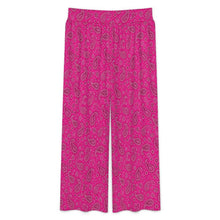 Load image into Gallery viewer, Baha Ranch Pink Paisley Bandana Wide Leg Pants