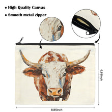 Load image into Gallery viewer, Baha Ranch Western Bull Pack of 5 bags Cosmetic Bag Made in America
