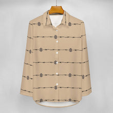 Load image into Gallery viewer, Baha Ranch Son of A Bitch Barbwire Button Up Blouse