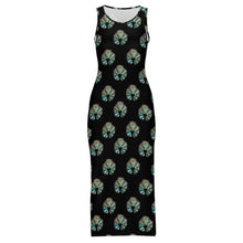 Load image into Gallery viewer, Turquoise Naja Sleeveless Bodycon Side Slit Maxi Dress