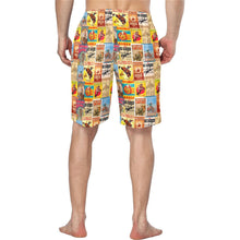 Load image into Gallery viewer, Vintage Rodeo Poster Mens Western Swim Trunks Shorts