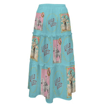 Load image into Gallery viewer, Baha Ranch Retro Pop Western Prairie Maxi Skirt