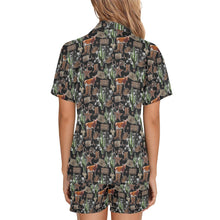 Load image into Gallery viewer, All Cowboy Print Women's Western Pajama Set